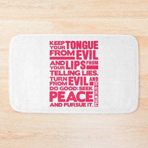 Item preview, Psalm 34:13-14 Keep Your Tongue From Evil designed and sold by plushism.