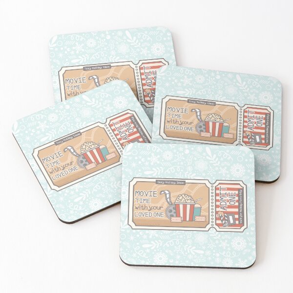 Item preview, Cozy Holiday Ticket to Movie Time with Your Loved One designed and sold by Khotekmei.
