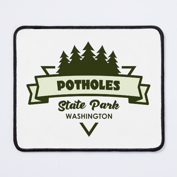 Item preview, Potholes State Park Washington Trees And Ribbon designed and sold by bivenart.