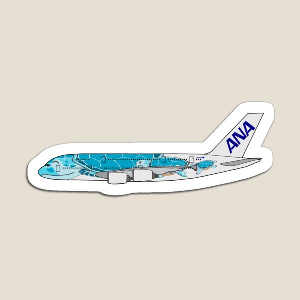 Item preview, Copy of All Nippon Airways A380 - Green designed and sold by Stickersbyfrey.