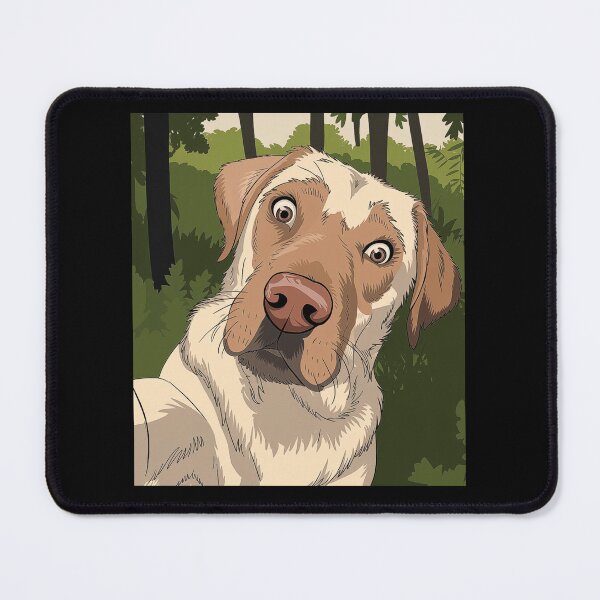 Item preview, Curious Labrador Taking a Selfie in the Forest - Adorable Pet Portrait for Dog Lovers designed and sold by love3617.