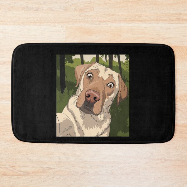 Item preview, Curious Labrador Taking a Selfie in the Forest - Adorable Pet Portrait for Dog Lovers designed and sold by love3617.