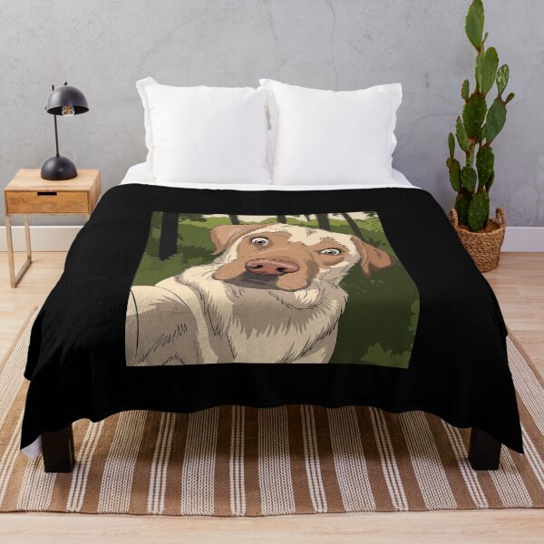 Item preview, Curious Labrador Taking a Selfie in the Forest - Adorable Pet Portrait for Dog Lovers designed and sold by love3617.