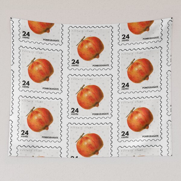 Item preview, Vintage Pomegranate Postage Stamp designed and sold by RabbitK.
