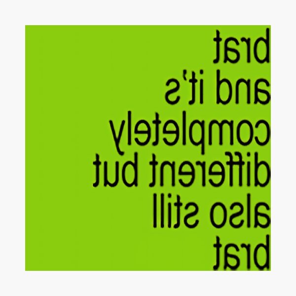 Aperçu de l'œuvre Brat et c'est complètement créée et vendue par Nonvacant.