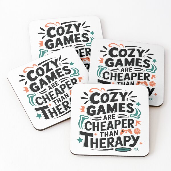 Item preview, Cozy Games Are Cheaper Than Therapy, Cozy Gamer Club designed and sold by graphic-genie.