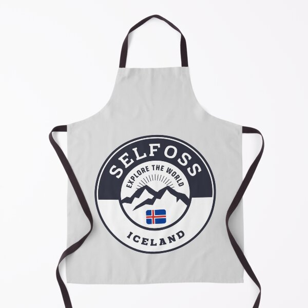 Item preview, Selfoss Iceland Black and White Crest designed and sold by World Designs.