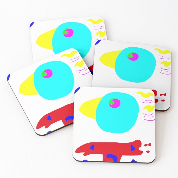 Item preview, Blue Red Yellow Green Purple Bird designed and sold by RedEyeWolf.