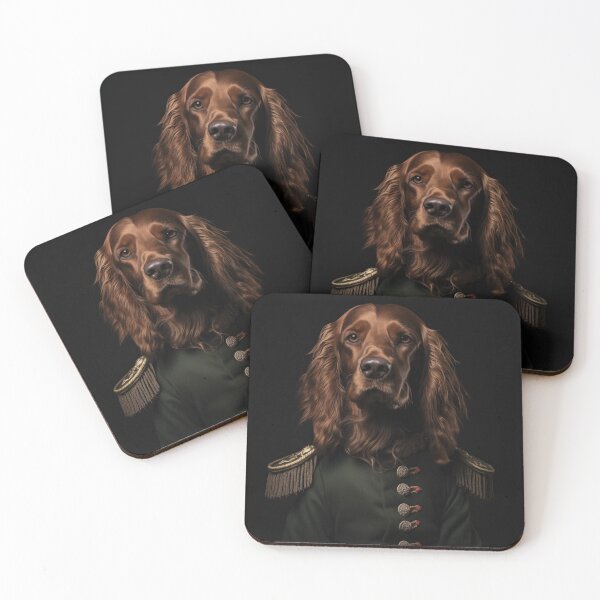 Item preview, Victorian Irish Setter In Uniform designed and sold by Daydreamsatdawn.