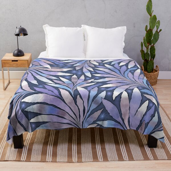 Item preview, Fern Leaf Design Abstract Nature Pattern Lilac Blue designed and sold by taiche.