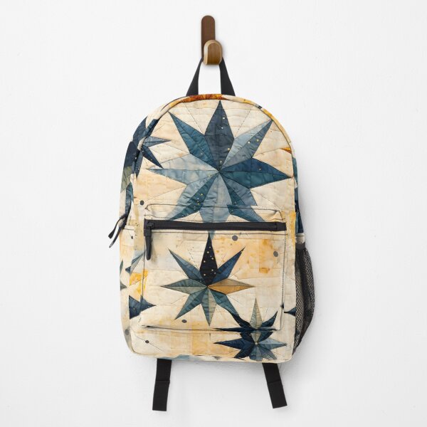 Item preview, Retro 30s Stars Geometric Distressed Patchwork Quilt Pattern designed and sold by SecretDicer.