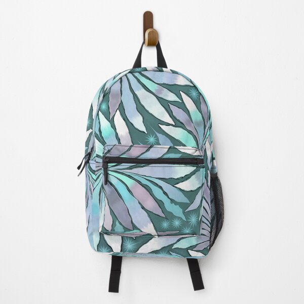 Item preview, Fern Leaf Design Abstract Nature Pattern Turquoise Blue designed and sold by taiche.