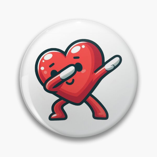 Item preview, Dabbing heart, in a beautiful, modern and simple way, suitable for gifts designed and sold by Dokak Shop.