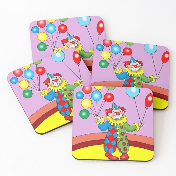 Item preview, Cartoon cute clown and ballon’s  in the circus designed and sold by sonaadalian.