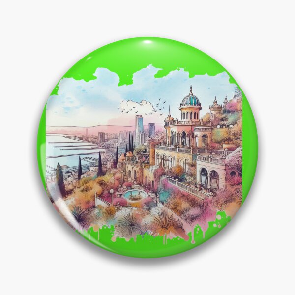Item preview, 3D Luxurious Art of Haifa and the Bahá'í Gardens, designed and sold by PaintMeWorld.
