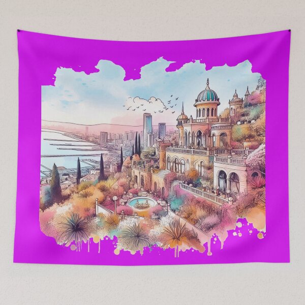 Item preview, 3D Luxurious Art of Haifa and the Bahá'í Gardens, designed and sold by PaintMeWorld.