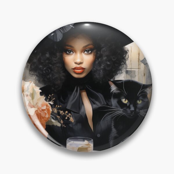 Item preview, Elegant Enigma: Roses and Black Cat Mystique designed and sold by Cris888.