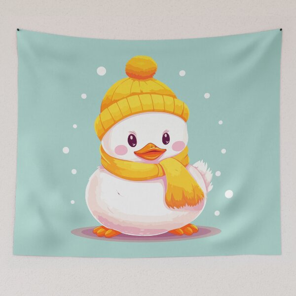 Item preview, Duck wearing a pom pom toque designed and sold by Amir Faysal.