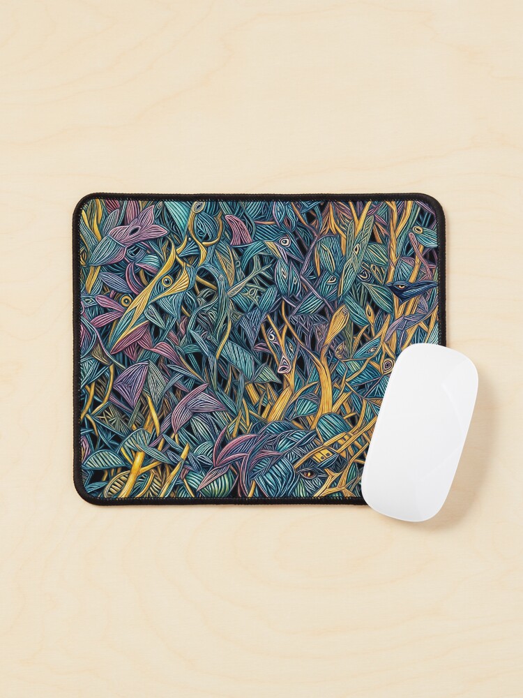 Aperçu 1 sur 5. Tapis de souris avec l'œuvre Toxic plants 2 créée et vendue par oduchossoir.
