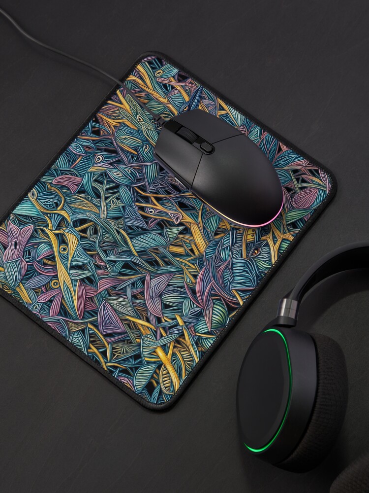Aperçu 4 sur 5. Tapis de souris avec l'œuvre Toxic plants 2 créée et vendue par oduchossoir.