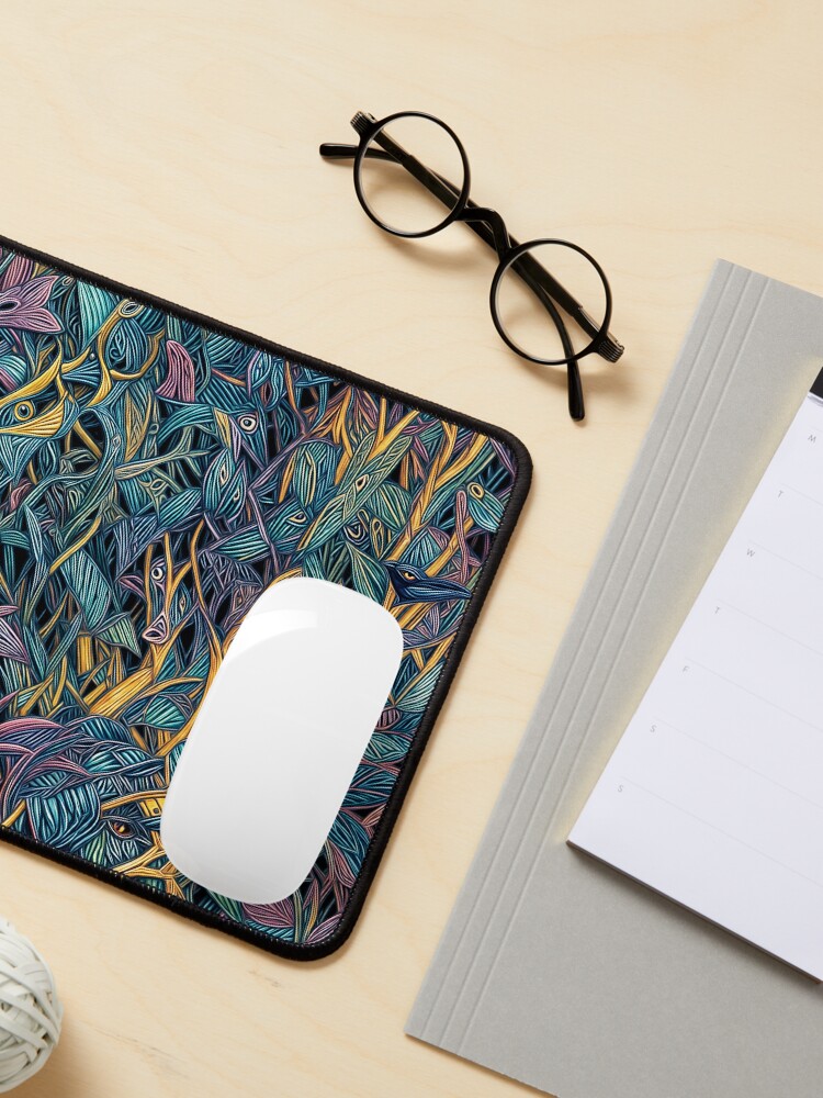 Aperçu 3 sur 5. Tapis de souris avec l'œuvre Toxic plants 2 créée et vendue par oduchossoir.
