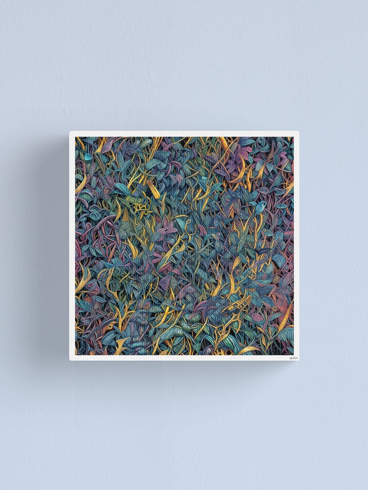 Aperçu 1 sur 3. Impression sur toile avec l'œuvre Toxic plants 2 créée et vendue par oduchossoir.