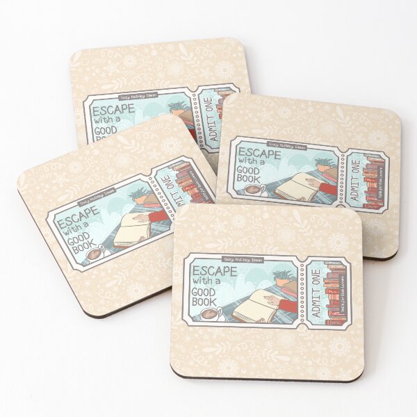 Item preview, Cozy Holiday Ticket to Escape with a Good Book designed and sold by Khotekmei.