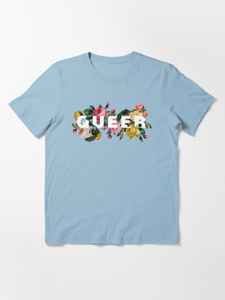 Alternate view of Queer (Antique Roses) Essential T-Shirt