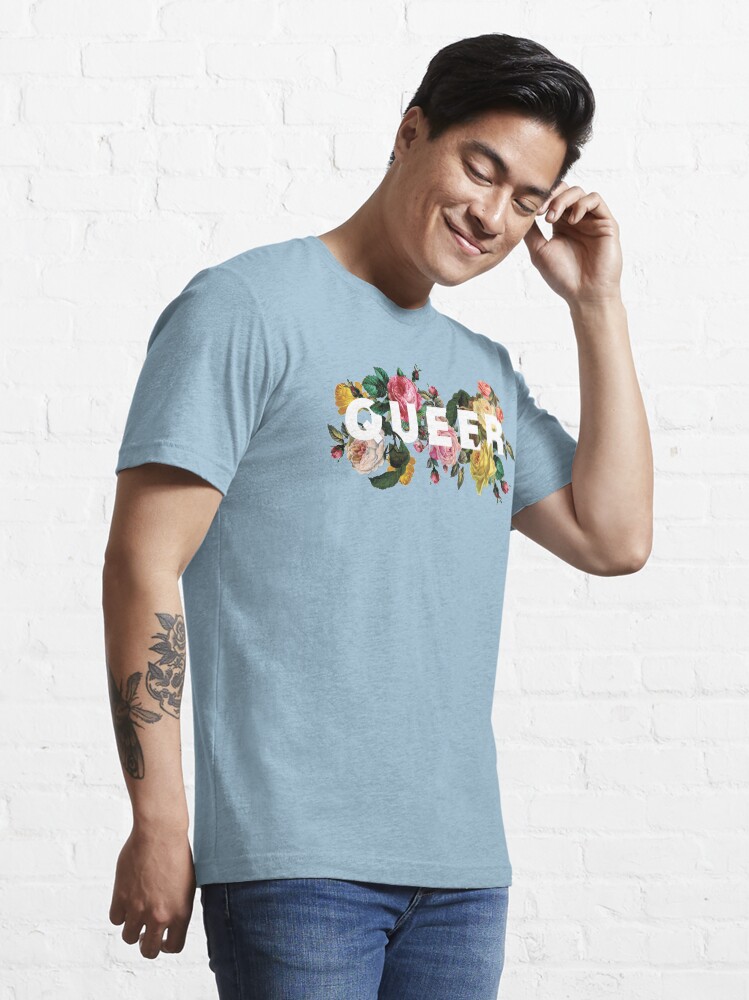 Alternate view of Queer (Antique Roses) Essential T-Shirt