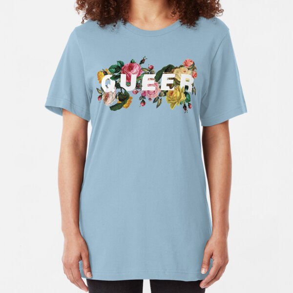 Queer (Antique Roses) Slim Fit T-Shirt
