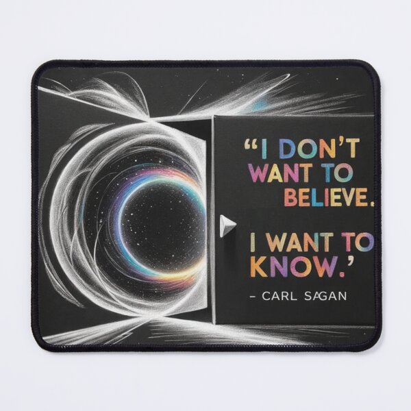 Item preview, 'I don’t want to believe. I want to know.' – Carl Sagan designed and sold by eXtraHumans.