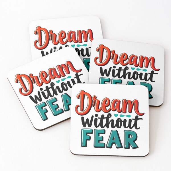 Item preview, Dream Without Fear: Inspirational Courage Quote designed and sold by ThreeftlyPicks.