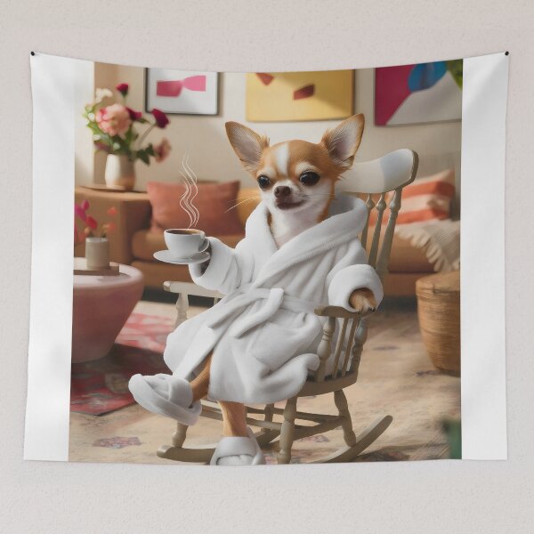 Aperçu de l'œuvre Détente du chien. créée et vendue par MyHappyArtShop.