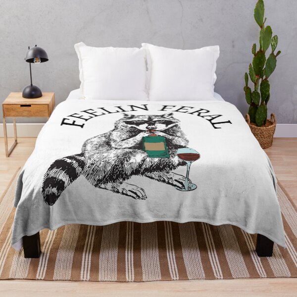 Item preview, Feeling Feral Opossum Raccoon And Wine Feral Girl Summer  designed and sold by spirorinin.