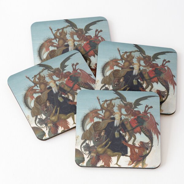 Item preview, Michelangelo Buonarroti's The Torment of Saint Anthony (c. 1487–1488) famous painting designed and sold by Vintage Designs +.