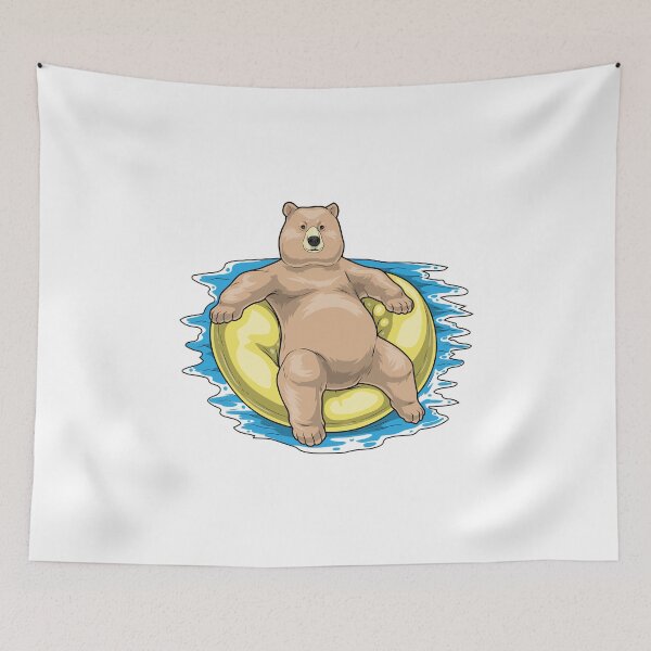 Item preview, Bear Summer Lifebuoy designed and sold by Snabdesign84.