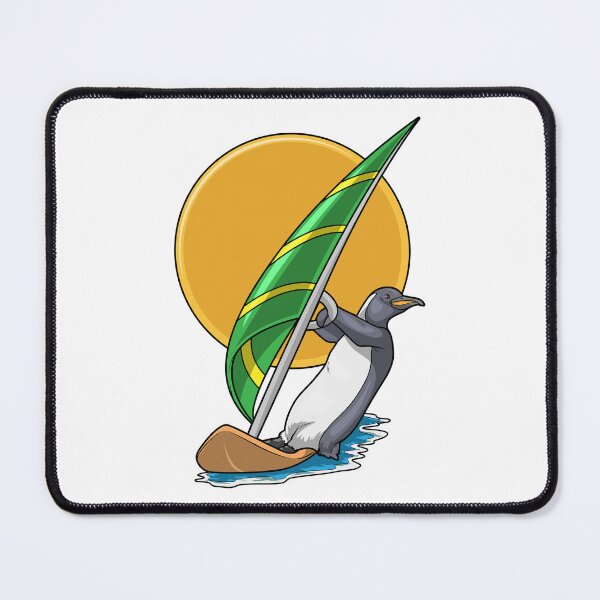 Item preview, Penguin Windsurfing Sailboard Summer designed and sold by Snabdesign84.
