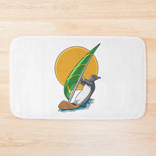 Item preview, Penguin Windsurfing Sailboard Summer designed and sold by Snabdesign84.