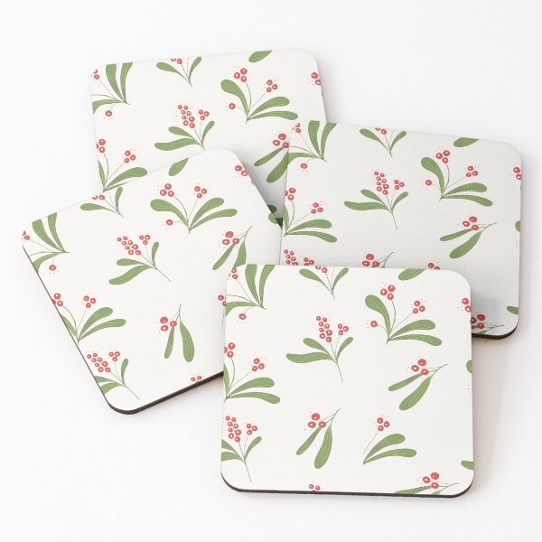 Item preview, Tiny Christmas Botanicals Pattern designed and sold by Anis Illustration.