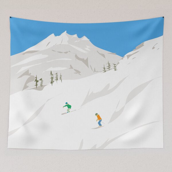 Item preview, Snowy Mountain Skiers designed and sold by Lyman Creative Co..