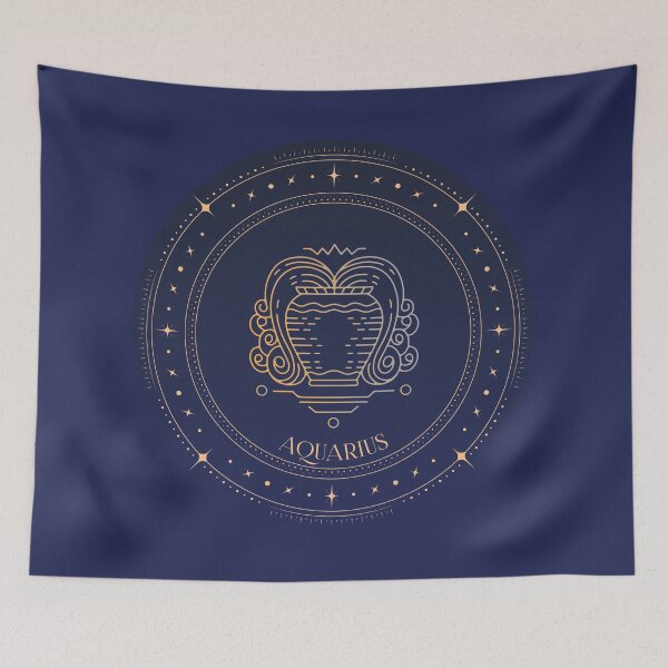 Item preview, Aquarius Zodiac sign Illustration  designed and sold by MarieBlly.