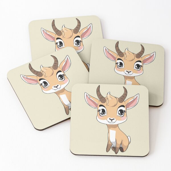 Item preview, Cute Brown Gazelle Kawaii  designed and sold by Juana-.