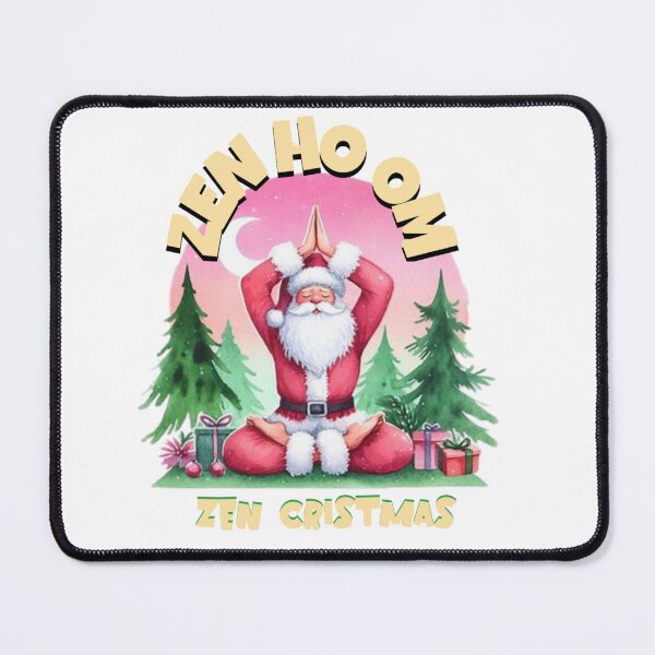 Item preview, Zen Santa: Finding the Zen Ho Om Yellow Pink Christmas CLASSIC T-shirt designed and sold by inkfluenceart.