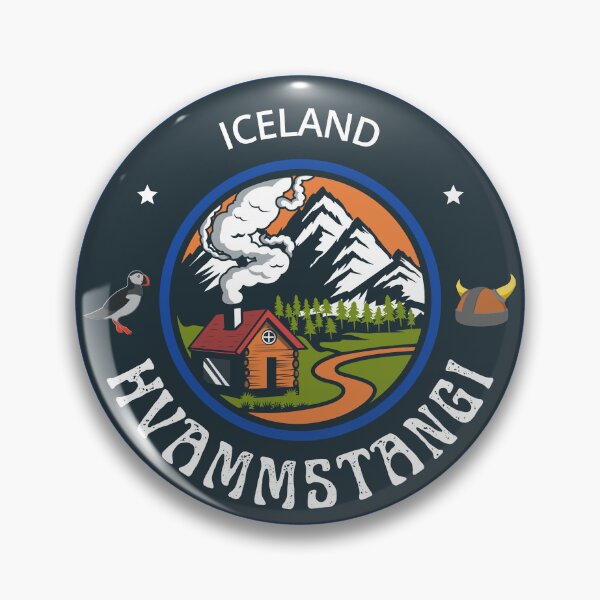 Artikelvorschau, Hvammstangi Island Blaues Emblem entworfen und verkauft von World Designs.