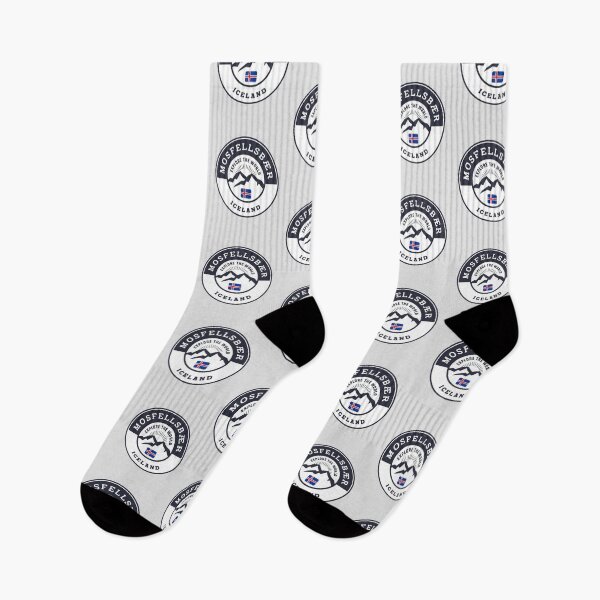 Item preview, Mosfellsbær Iceland Black and White Crest designed and sold by World Designs.