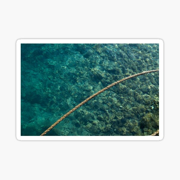 Rope over clear water Sticker