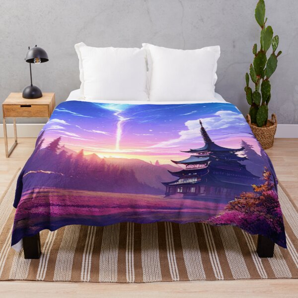 Item preview, Celestial Pagoda at Twilight - Genshin Impact Inspired designed and sold by CreatebyMegs.
