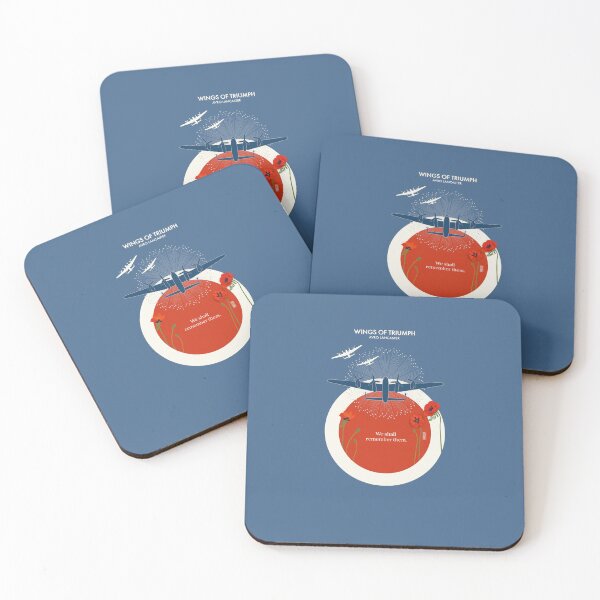 Item preview,  Lancaster Bomber flying with RAF Colours and Poppies designed and sold by Vicky Anne Vaughan.