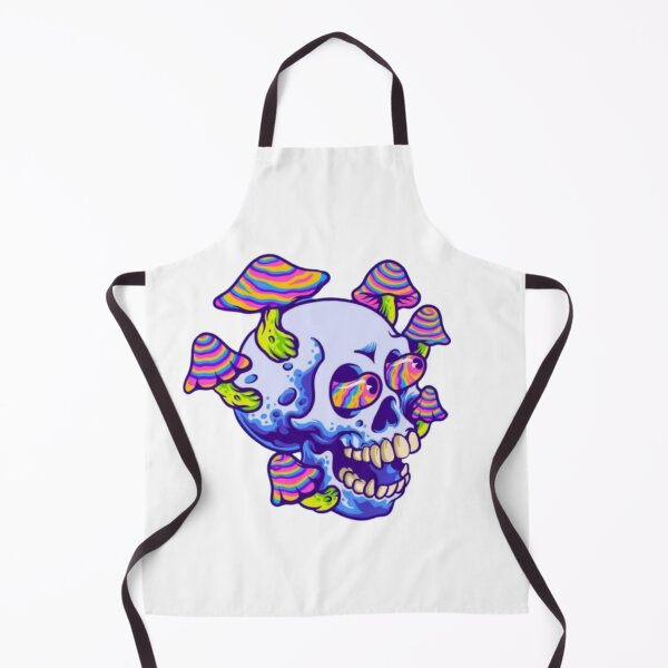 Item preview, Trippy high mushroom skull designed and sold by Mara's designs.