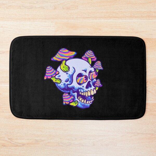 Item preview, Trippy high mushroom skull designed and sold by Mara's designs.